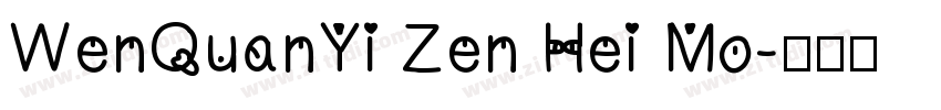 WenQuanYi Zen Hei Mo字体转换